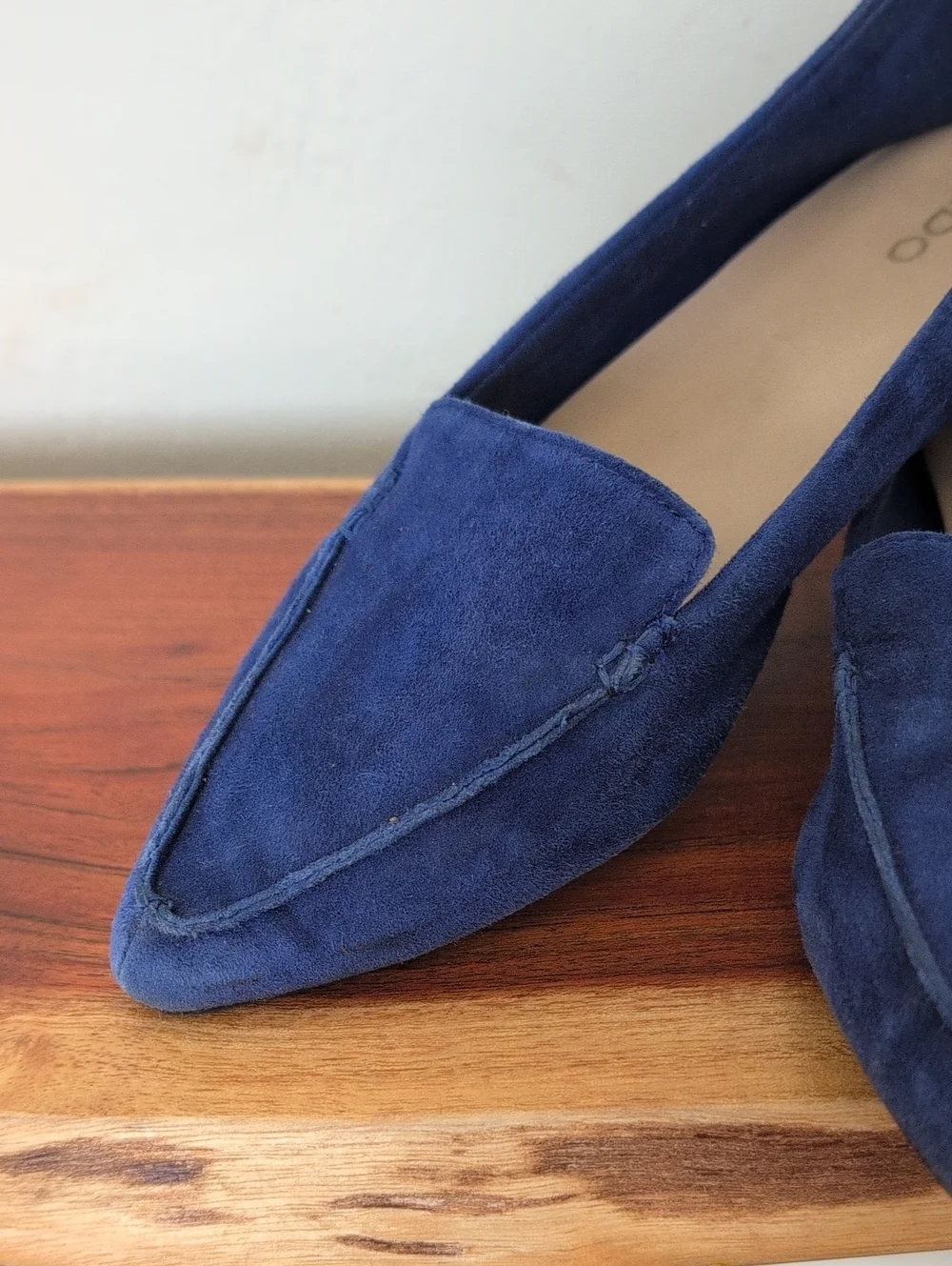 Aldo Blue Suede Loafers Size 7